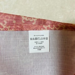 【未使用】テーブルクロス 撥水加工 4人掛け　　145×180 ピンク 可愛いの画像