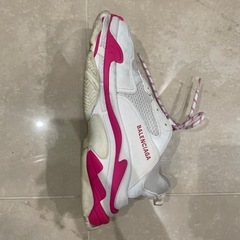 BALENCIAGA スニーカー 42 ホワイト/ピンクの画像