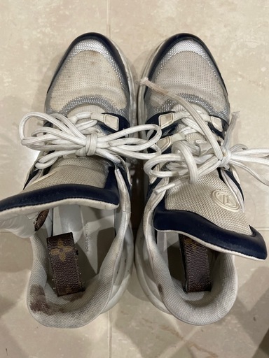 ルイヴィトン アークライト スニーカー ホワイト×ネイビー サイズ 42