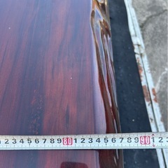 🪵 重厚・艶あり一枚板風ローテーブル（座卓）｜代理出品｜引取限定📍の画像