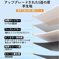 【新品未使用】タープテント ターポリン タープ 天幕 大型防水ターポリン キャンプ 3×3.3の画像