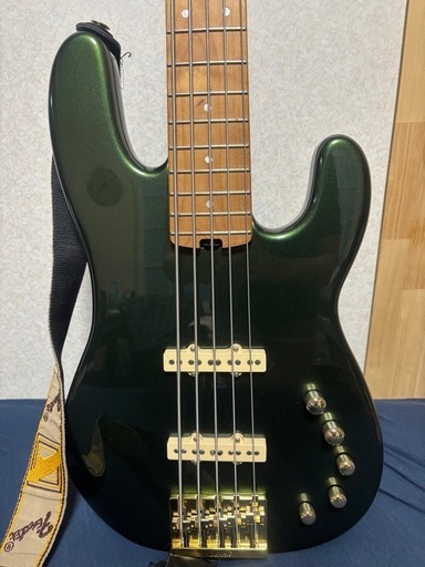 Charvel Pro-Mod San Dimas Bass JJ V Caramelized -Lambo Green llic【5弦】