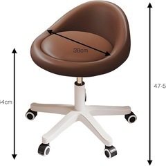 【新品未使用】昇降式 スツール キャスター付き 耐荷重120kg デスクチェア 作業用スツールの画像