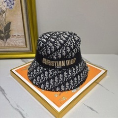 Christian Dior バケットハット オブリーク ネイビーの画像
