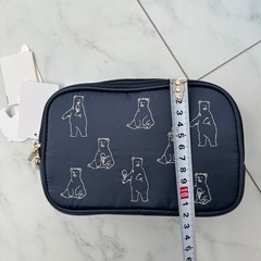 【新品タグ付き】GERATO PIQUE白くまスクエアポーチの画像