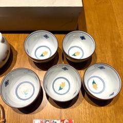 有田焼 宝づくし 土瓶茶器揃 鶴 亀 清秀の画像
