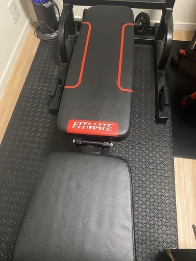 【筋トレセット】FITMATE トレーニングベンチ 懸垂バー付き