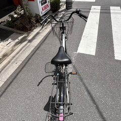 27インチ　ママチャリ　自転車　自動ライト付の画像