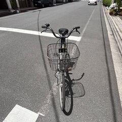 27インチ　ママチャリ　自転車　自動ライト付の画像