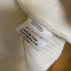 ※非対面OK※ 【数回着用】美品SHEIN L ニットベスト　アイボリーホワイトの画像