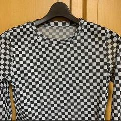 ※非対面OK※【2回着用】新品同様DAZYデイジーブロックチェッククロップド丈Tシャツの画像