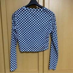 ※非対面OK※【2回着用】新品同様DAZYデイジーブロックチェッククロップド丈Tシャツの画像