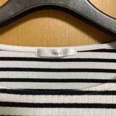※非対面OK※【美品】indexインデックスM長袖ボーダーカットソーの画像