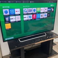 受け取り手ほぼ確定。SONY48インチのテレビとテレビ台。バラ購入OK。埼京線、戸田駅や戸田周辺 でしたら車でご自宅まで運びます。の画像