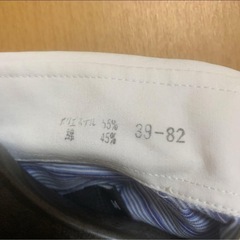 ※非対面OK※【２回着用】M白×ブルーストライプ長袖シャツA.W.GORDONの画像
