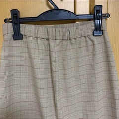 ※非対面OK※【美品】GU チェックナロースカートS ジーユーの画像
