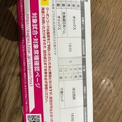 楽天イーグルス　ペアチケットの画像