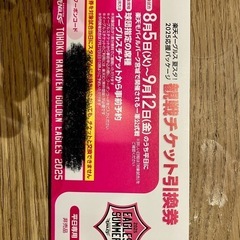 楽天イーグルス　ペアチケットの画像