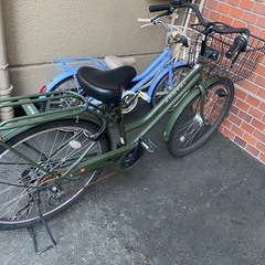 本日のみ15000円→12000円　カーキ　26インチ　外観綺麗(^^) 6変速　自転車の画像