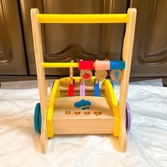 カタカタ　ミテミテ　木製　手押し車の画像