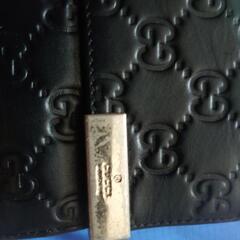 GUCCI ブラックレザー長財布の画像