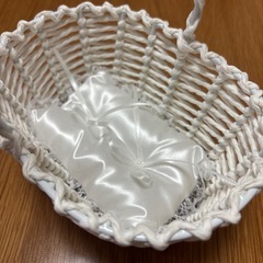 リングピロー　ホワイトバスケット　結婚式　グッズの画像