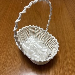 リングピロー　ホワイトバスケット　結婚式　グッズの画像