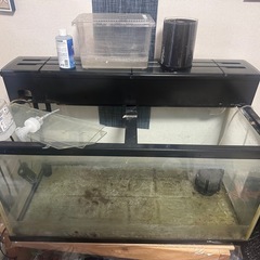 90cm水槽、台座、上部フィルター付きの画像