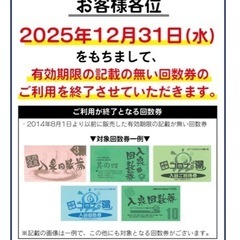コロナの湯入泉回数券
の画像
