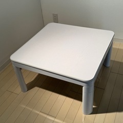 《美品》正方形リバーシブルこたつとコタツ布団セットの画像
