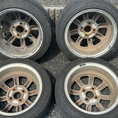 TRAZZA 8スポーク 14インチ 6J +38 PCD100 ワタナベの画像