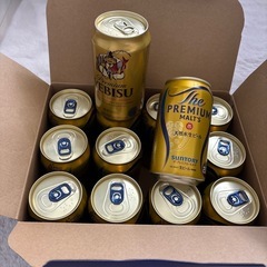 プレミアムモルツ12缶➕エビスビール１本の画像