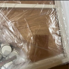 【新品】パソコンデスク 折り畳みデスク キャスター付き　の画像