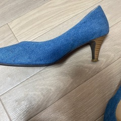 デニムパンプス　Lの画像