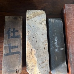砥石 天然砥石 刃物研ぎ 研ぎ石 研磨 仕上げ砥石　3点　中古の画像