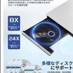 CD DVDドライブ USB DVDプレーヤーの画像
