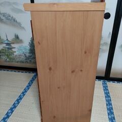 電話台、レンジ台、収納棚の画像