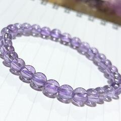 ●夏休みセール品●平均6mm●アメジストブレスレット2点セット●の画像