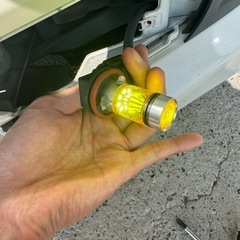 LEDフォグランプ　イエロー　H8 H11 H16 点灯確認済の画像