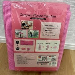 新品未使用/グローバル・ジャパン コンパクトフィットネスヨガマット ピンクの画像