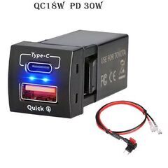 USB PD カーチャージャー ソケットアダプター　/ トヨタ ...