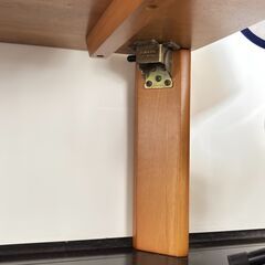 ローテーブル　茶色　幅x奥行きx高さ(cm) 90x60x32 足折りたたみ可能の画像