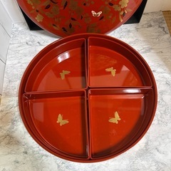 漆器一段オードブルの画像