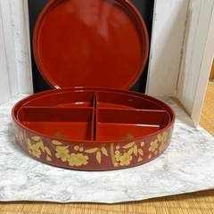 漆器一段オードブルの画像