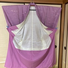 着物　色無地　袷　しつけ糸付き　未使用品の画像