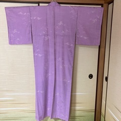 着物　色無地　袷　しつけ糸付き　未使用品の画像