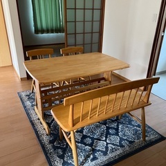 美品　ダイニングテーブル　セットの画像