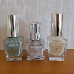 CANMAKE カラフルネイル 3本セット + シートマスクの画像