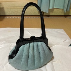 着物　名古屋帯　共布バッグ　3点セット　作家　ひとつ紋　袷　の画像