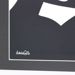 ZR939ジ Amlet Dallacosta/アムレット・ダラコスタ 作 「内緒話」シルクスクリーンプリント サイン入 ポスター 模写 額装/額入 美術/アートの画像